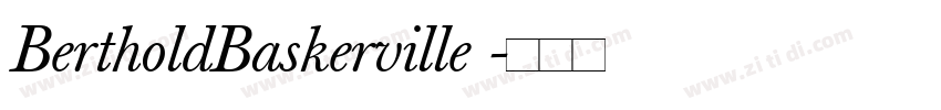 BertholdBaskerville 字体转换 BertholdBaskerville 字体转换